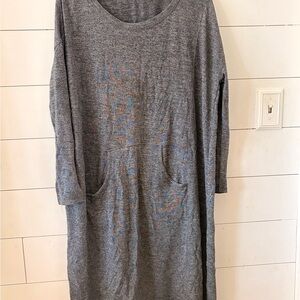 Anthropologie, Gray Dress with Pockets